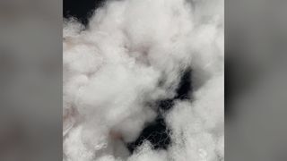 6. Ultrafijne zachte, losgemaakte vezels, PCM-temperatuurregeling met siliconen behandelde vezels voor warme kleding