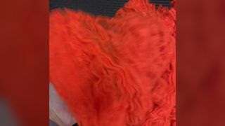 Levendig oranje polyester touw 2D, dope geverfde kleurvaste vezels voor veiligheidswerkkleding en textielproductie