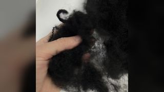 Zwart gerecycleerde vlamvertragende polyestervezel 12D×64mm