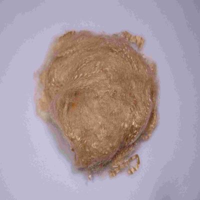 kopen Recycled PET 4080 4D Short Staple Fiber 64mm Bruin voor industrieel gebruik online vervaardiging