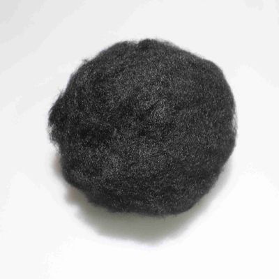 kopen Recycled PET Solid 4080 Polyester Short Cut Fiber 15D Zwarte Stapelvezel online vervaardiging