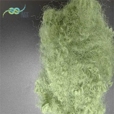 kopen Groene holle geconjugeerde gerecycled polyester stapelvezel Silicone 15D vezel online vervaardiging