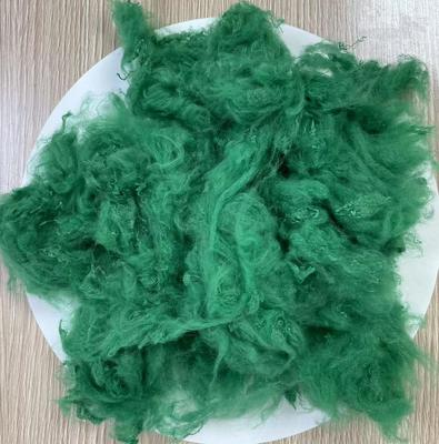 Goede prijs. Gerecyclede Polyester Stapelvezel 1.5D 38mm Emerald Groen online