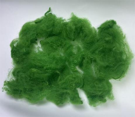 Goede prijs. Recycled Polyester Staple Fiber 4.5D 51mm Green with 0.4-0.5% Moisture Regain and Excellent UV Resistance online