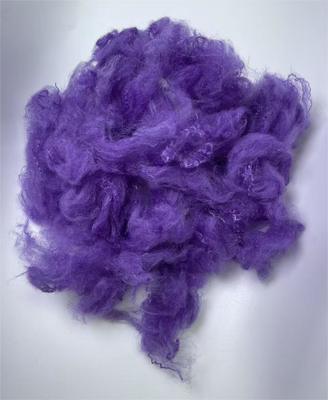 Goede prijs. Recycled Polyester Staple Fiber 2.5D 51mm Deep Purple met 0,2% oliegehalte en 0,7-15dtex vezelfijnheid online