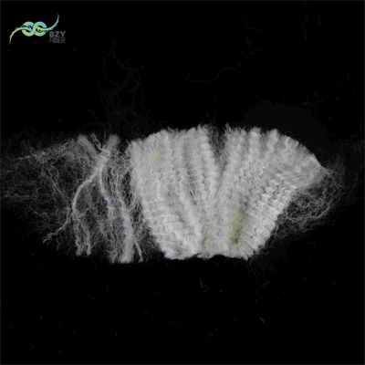 Gepersonaliseerde Crimp gerecycled synthetische stapelvezels Off White voor het vullen