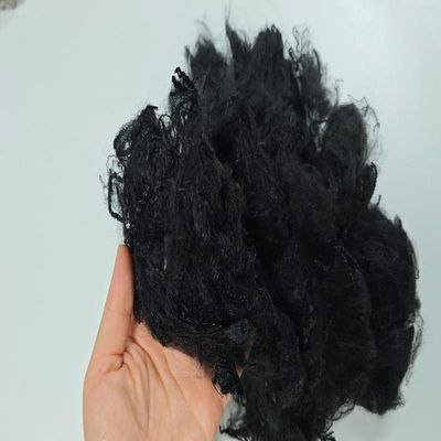 Goede prijs. Recycled Black PP Fiber 3D*76mm Polypropyleen Stapelvezel voor niet-geweven online