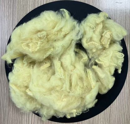 Goede prijs. Gerecyclede Polyester Stapelvezel 2.5D 51mm Chick Geel online