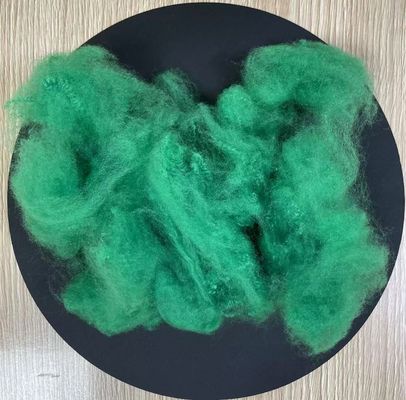 Goede prijs. Recycled polyester stapelvezel 8D 65mm diep smaragdgroen online