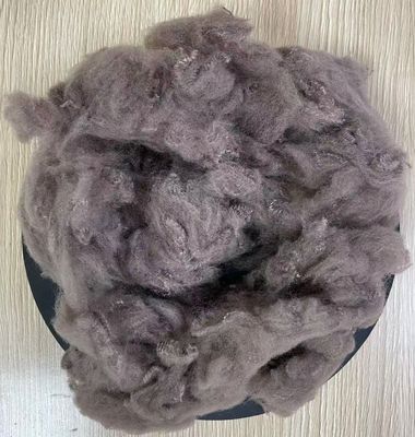 Goede prijs. Semi-dull Glanster Recycled Polyester Stapel Fiber 5D 32mm Kamel online