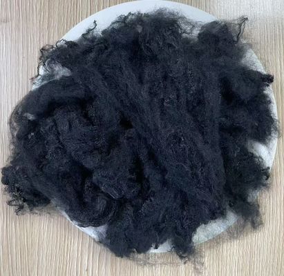 Goede prijs. Vrouwelijk polyester stapelvezel 3D 102 mm Zwart voor spinnen online