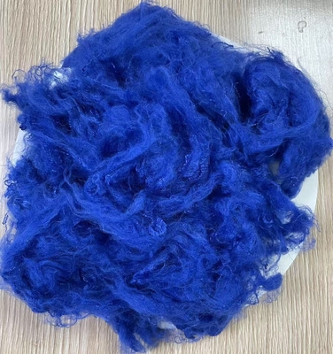 Goede prijs. Gerecyclede Polyester Stapelvezel 1.5D 38mm Saffierblauw A-kwaliteit online