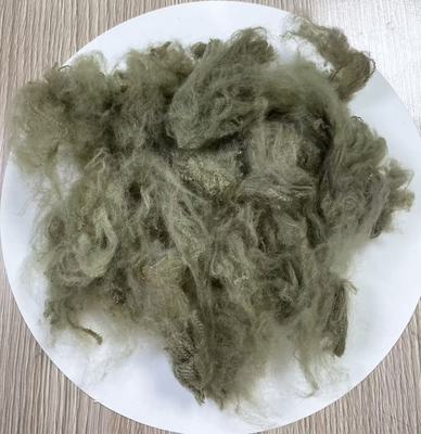 Goede prijs. Recycled Polyester Staple Fiber with 255-265°C Melting Point and Last Fastener 4 Or Above in Army Green online