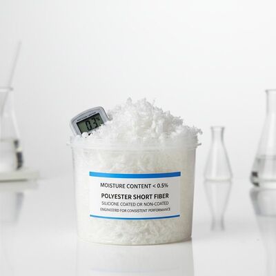 Kwaliteit Laag vochtgehalte Polyester stapelvezels Silicone, bekleed of niet bekleed met een hoge verscheurbaarheid voor een consistente prestatie fabriek
