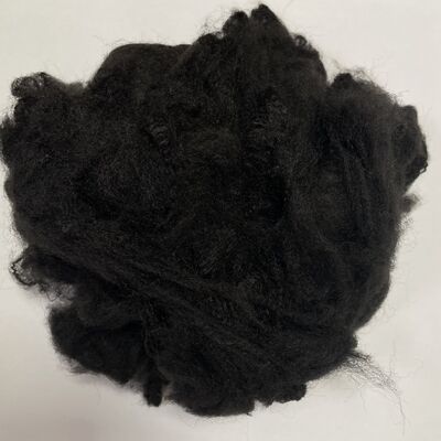 Kwaliteit 5.5D*51mm Zwarte Felt ES-vezel voor geluidsdichtheid en hoge kleur Felt Stapelvezel Zachte en pluizige snelheid Specificaties kunnen worden aangepast fabriek