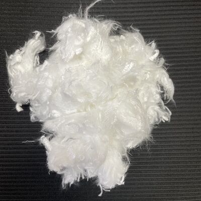Kwaliteit Virgin Down-Like Microfiber 0.7D*12MM, Ultra Zacht Donsachtig Gekreukeld Polyester Staple Fiber voor Bedvulling Kledingvoering fabriek